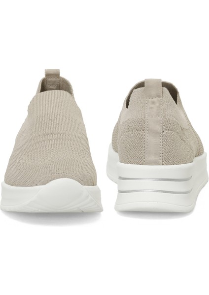 Leylı 5fx Krem Kadın Slip On