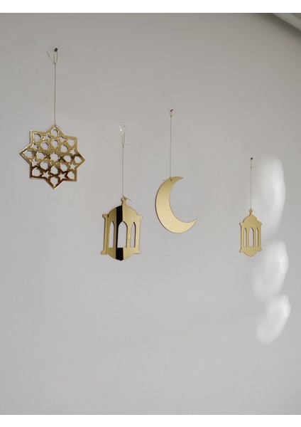 Ramazan Figürlü Gold Pleksi (Paket 4 Adettir.)