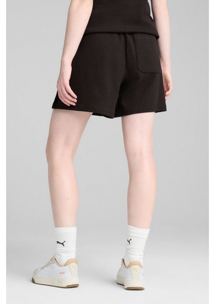 Her High-Waist Shorts 5" Siyah Kadın Şort fiyatları