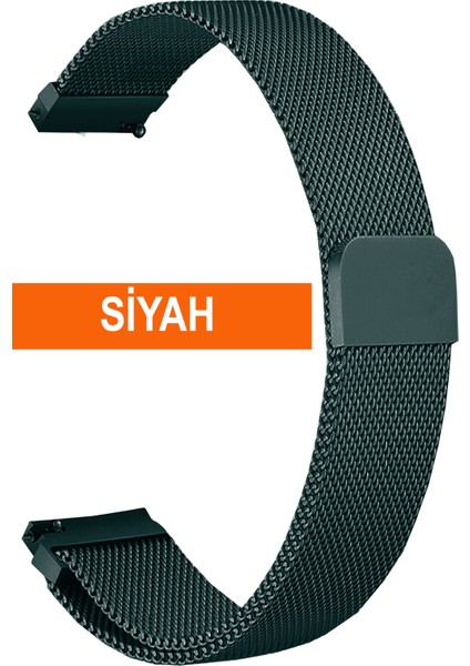 Huawei Watch Gt Gt2 Gt3 42MM Kasa Model Uyumlu 20MM Mıknatıslı Hasır Saat Kordonu MIKHSR20
