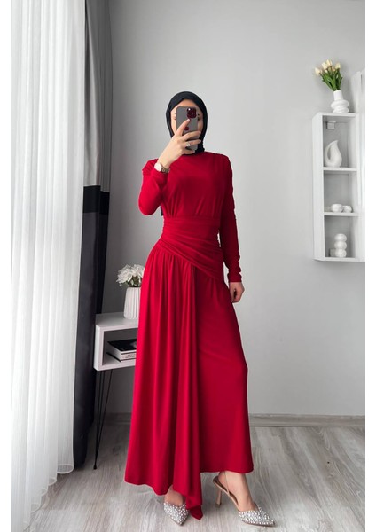 Kadın Candy Kumaş Tesettür Elbise NMS047