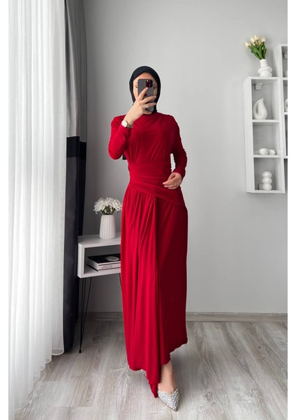 Kadın Candy Kumaş Tesettür Elbise NMS047 fiyatları