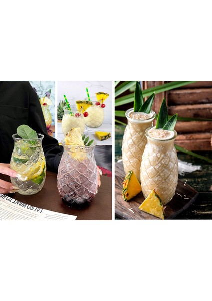 4 Tane Soğuk Kahve Bardağı , Atom Bardağı, Limonata Bardağı, Kokteyl Bardağı 550 ml
