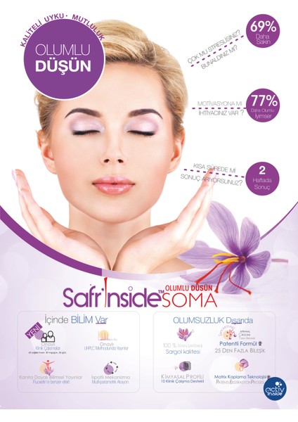 SAFRİNSİDE SAFRAN EKSTRESİ (OLU mlU DÜŞÜN)