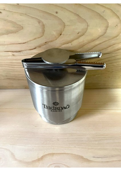 2 Adet Tekirdağ Rakı Bardağı+ 1 Adet Kapaklı Maşa Hediyeli Buz Kovası fiyatları