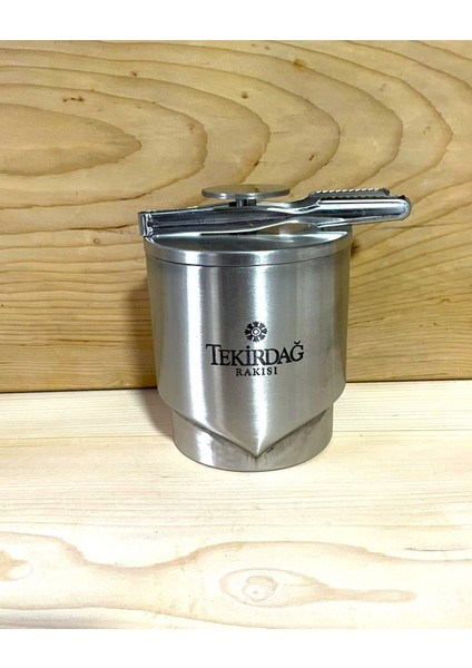 2 Adet Tekirdağ Rakı Bardağı+ 1 Adet Kapaklı Maşa Hediyeli Buz Kovası fırsatları
