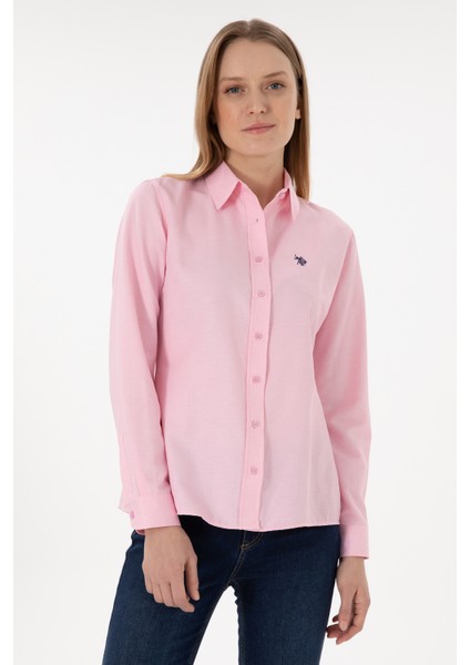 Kadın Pembe Gömlek Basic 50297002-VR041