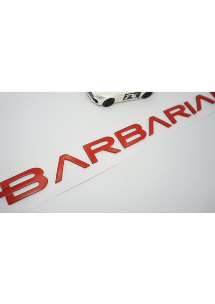 L200 Barbarian Kırmızı Bagaj Yazı Logo Mitsubishi Ile Uyumlu