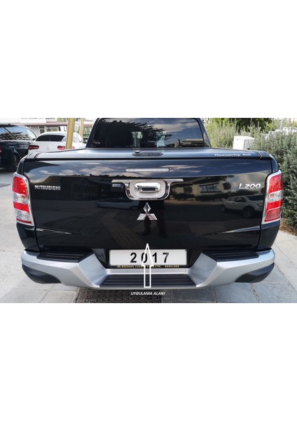 L200 Barbarian Kırmızı Bagaj Yazı Logo Mitsubishi Ile Uyumlu modelleri