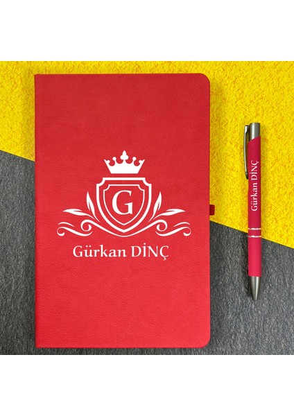 Kişiye Özel Isimli Ajanda Not Defteri ve Kalem Seti 2413B1007
