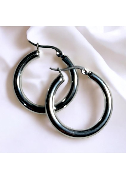 Çelik Gümüş Renk Halka Küpe fiyatları