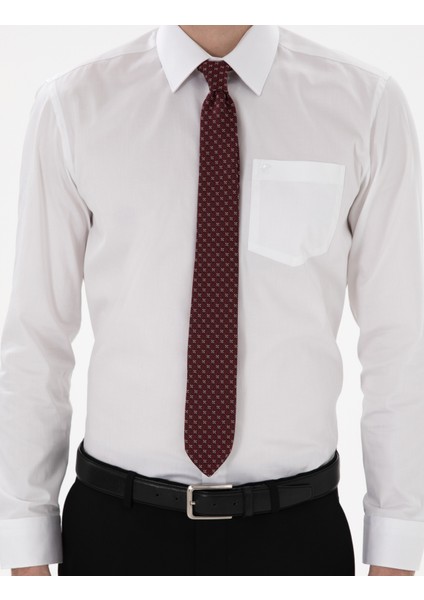 Erkek Beyaz Regular Fit Uzun Kollu Basic Gömlek 50302972-VR013