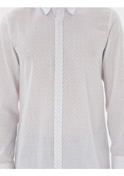 Erkek Gri Slim Fit Uzun Kollu Gömlek 50301557-VR024