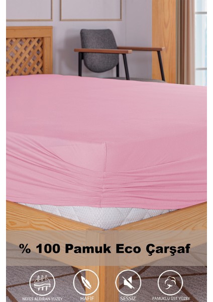 Penye Lastikli Çarşaf, 180×200 Battal Boy %100 Pamuk Örme Kumaş, 145 Gr/m²