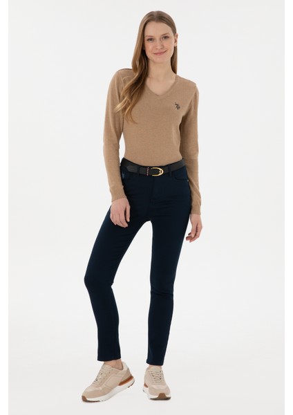 Kadın Lacivert Pantolon (Kanvas-Chino) 50298498-VR033