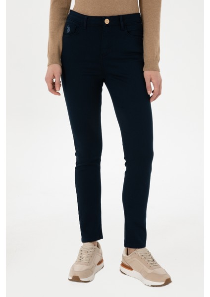 Kadın Lacivert Pantolon (Kanvas-Chino) 50298498-VR033