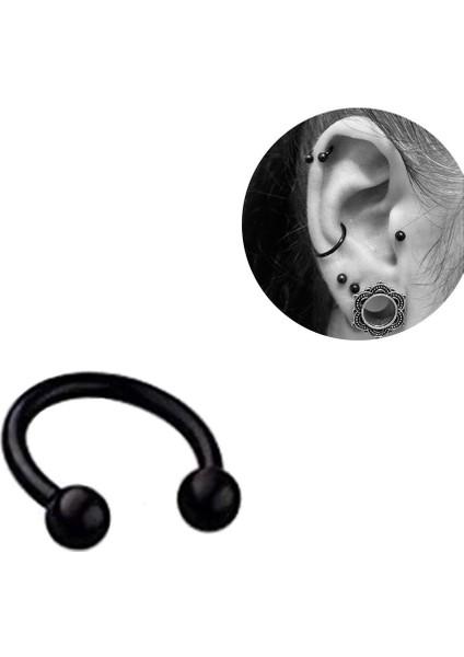 % 100 316 L Cerrahi Çelik Top Uçlu Mini At Nalı /c Piercing -Halka Çapı 6 mm / Top Çapı 3 Mm/1 Adet fiyatları