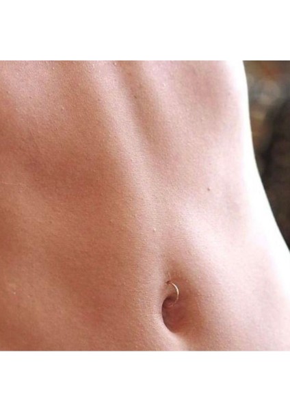 Cerrahi Çelik Halka Çap 10 mm x Kalınlık 1mm (Belly Hoop) (Göbek Halkası)- 1 Adet