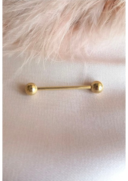 %100 316 L Cerrahi Çelik Dil Piercingi - 1 Adet fiyatları