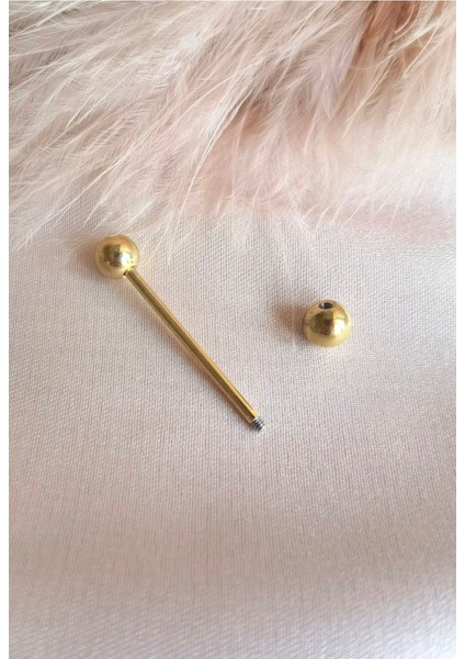 %100 316 L Cerrahi Çelik Dil Piercingi - 1 Adet fırsatları