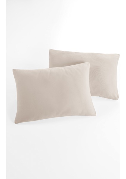 Örme %100 Pamuk Flaplı 2 Adet Yastık Kılıfı 50×70 Cm