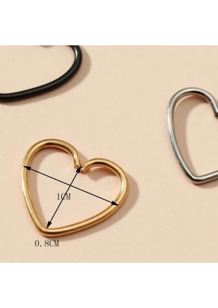 Cerrahi Çelik Ince Kalp Piercing/hızma - Kalınlık 0,8 mm - 1 Adet indirimleri