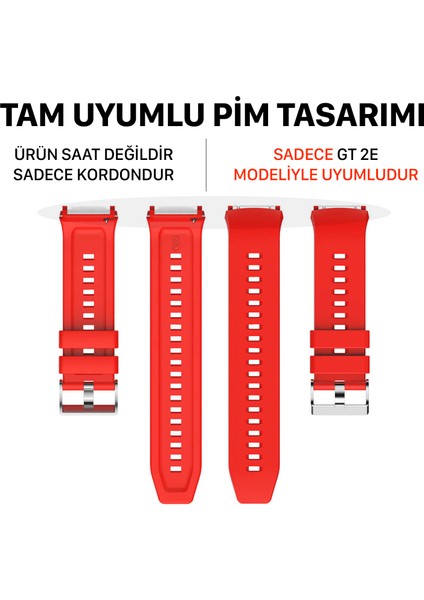 Huawei Watch Gt 2e ile Uyumlu Kordon Tam Uyumlu Geçmeli Pimli Silikon Kordon Kayış fiyatları