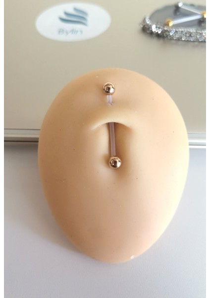 Bioplast&cerrahi Çelik Hamile Göbek Piercingi/bar Uzunlugu 25 Mm-1 Adet fırsatları