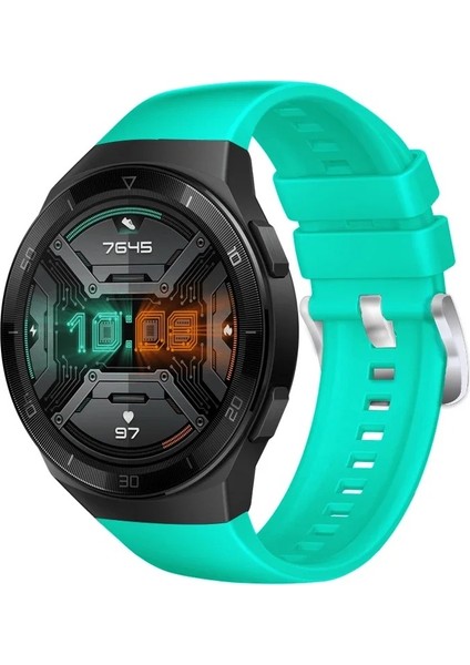 Huawei Watch Gt 2e ile Uyumlu Kordon Tam Uyumlu Geçmeli Pimli Silikon Kordon Kayış
