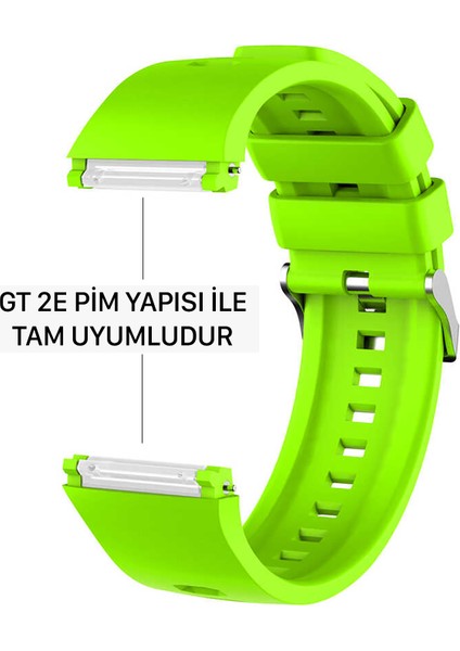 Huawei Watch Gt 2e ile Uyumlu Kordon Tam Uyumlu Geçmeli Pimli Silikon Kordon Kayış modelleri