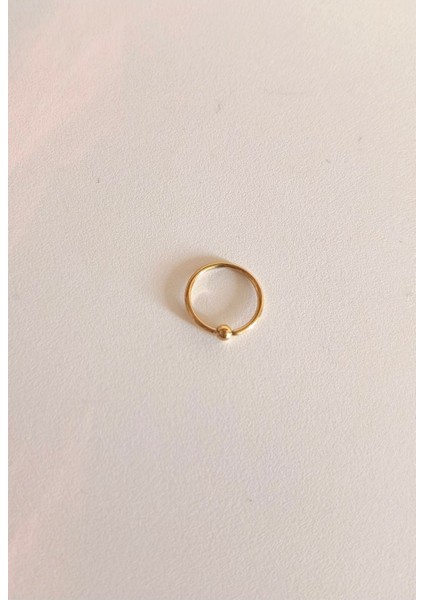 Cerrahi Çelik Top Stopperlı Ince Halka Hızma /piercing-Halka 8mm-Kalınlığı 0,8mm-Top Çapı 2MM-1ADET fiyatları