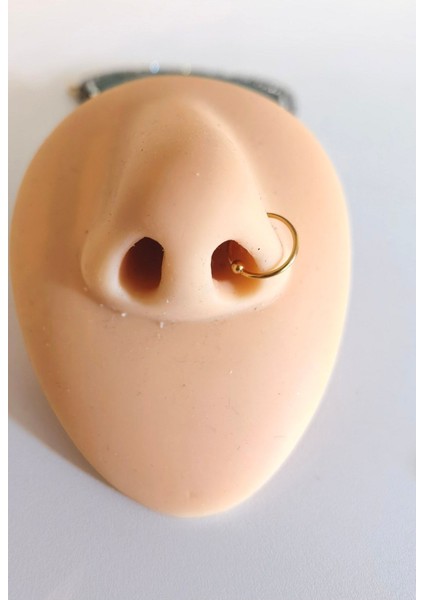 Cerrahi Çelik Top Stopperlı Ince Halka Hızma /piercing-Halka 8mm-Kalınlığı 0,8mm-Top Çapı 2MM-1ADET modelleri