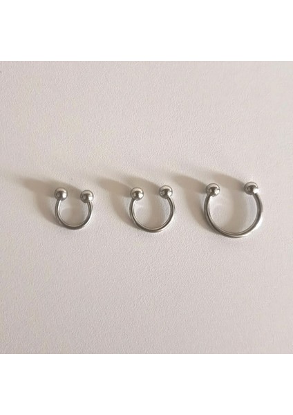 %100 316 L Cerrahi Çelik C Piercing - Top Çapı 3 mm - 1 Adet fiyatları