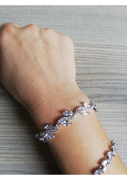 925 Ayar Gümüş Üzerine Rhodyum Kaplama Bileklik fiyatları