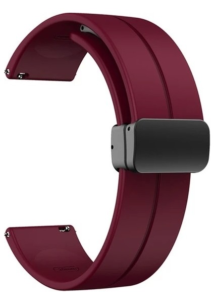 Honor Watch 4 Pro - Gs Pro - Gs 3 - Gs 4 Uyumlu Magnet Mıknatıslı Silikon Kordon 22MM