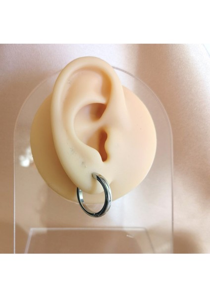 Unisex Gümüş Cerrahi Çelik Halka Küpe Çap 16 mm Kalınlık 2,5 mm fiyatları