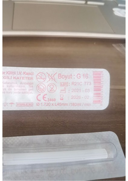 Göbek, Dil ve Köprü Piercing Iğnesi -16 G