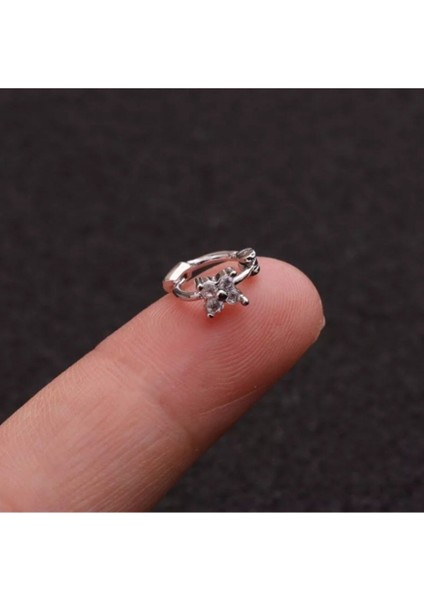 925 ayar gümüş Mini Halka Piercing - 5 mm