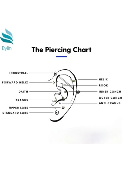 Cerrahi Çelik Yedi Top Piercing - 1 Adet modelleri
