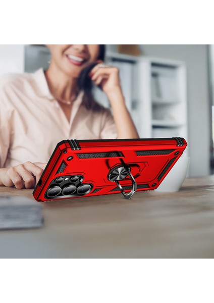 Samsung Galaxy S25 Ultra Kılıf Ultra Korumalı Yüzüklü Manyetik Vega Kapak fiyatları