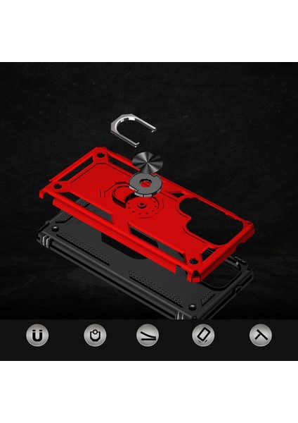 Samsung Galaxy S25 Ultra Kılıf Ultra Korumalı Yüzüklü Manyetik Vega Kapak modelleri