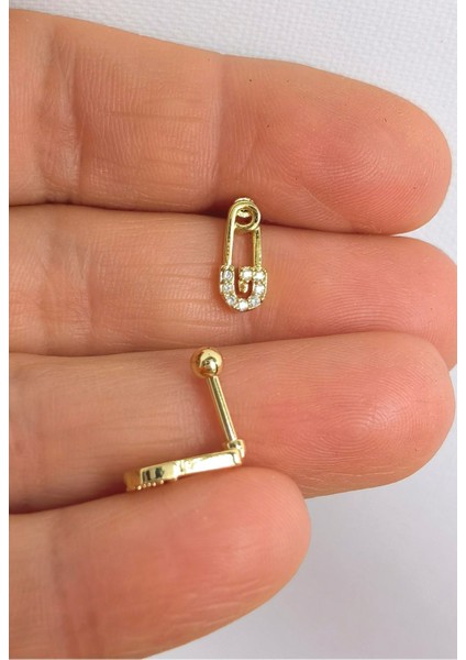 Çengelli Iğne Piercing Takısı - 1 Adet