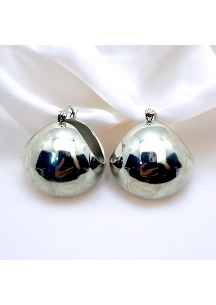 Vintage Bombeli Çelik Top Küpe modelleri