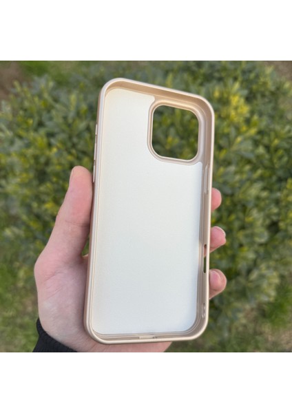 Apple iPhone 16 Pro Kılıf Kuğu Desenli Taşlı Içi Kadife Silikon