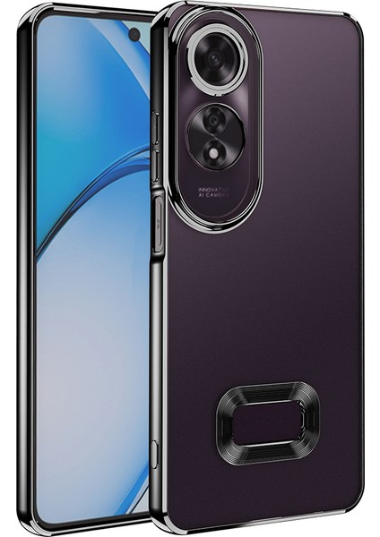 Honor A60 Kılıf Kamera Korumalı Renkli Kenarlı Logo Gösteren Omega Silikon