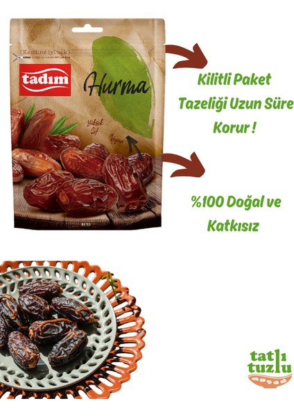 Kilitli Paket Hurma – %100 Doğal & Katkısız (3 * 140 Gr) fırsatları