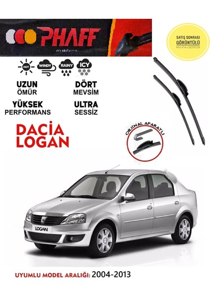 Dacia Logan Muz Silecek Takımı Araca Özel . Aparat (2004 - 2013) Arası