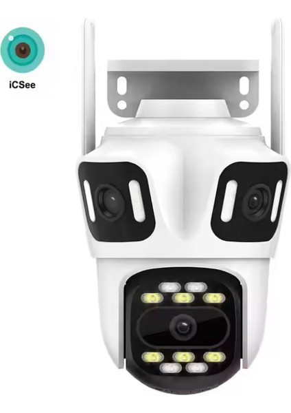 Popüler Üç Lensli Kablosuz Wifi Video Ptz Ağ Kameraları Cctv Dış Mekan Wifi Güvenlik Kamerası fiyatları