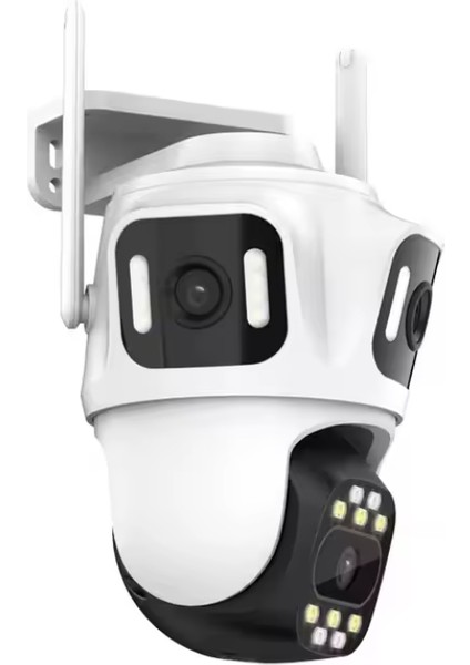 Popüler Üç Lensli Kablosuz Wifi Video Ptz Ağ Kameraları Cctv Dış Mekan Wifi Güvenlik Kamerası modelleri