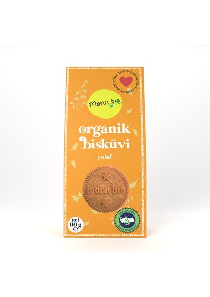 Organik ve Vegan Yulaflı Bisküvi 60 gr 6'lı fiyatları